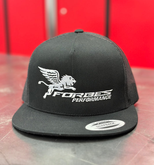 Forbes Performance Snap Back Trucker Hat Black